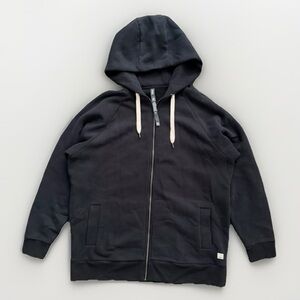 Vuori Restore Oversized Hoodie Women's L Black Casual Long Sleeve Zip Up